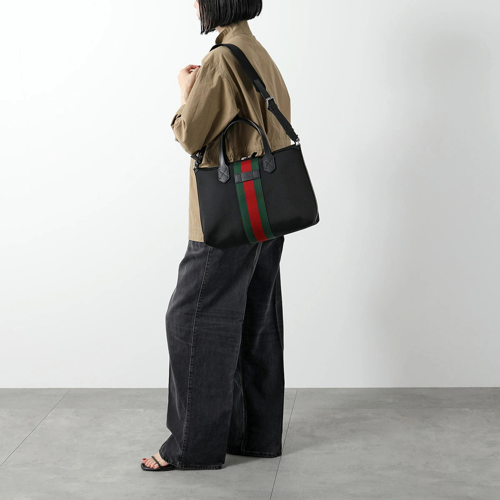 Gucci Tote Bag Shoulder Web Stripe Crossbody Handbag